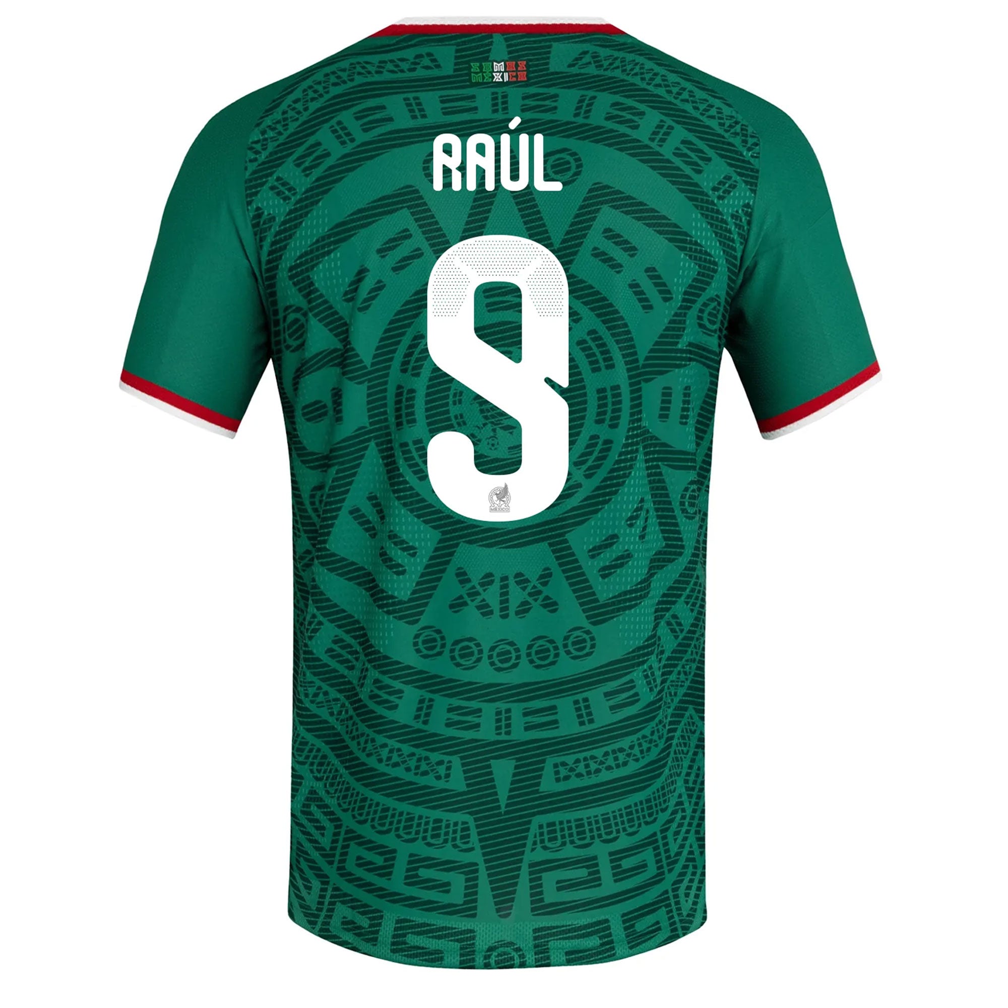 adidas Mexico Men's Home Authentic Soccer Jersey w/ Raul #9 World