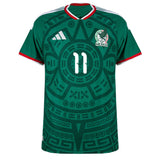 adidas Men's Mexico World Cup 2026 Authentic Home Jersey w/ S. Gimenez #11 Printing Front