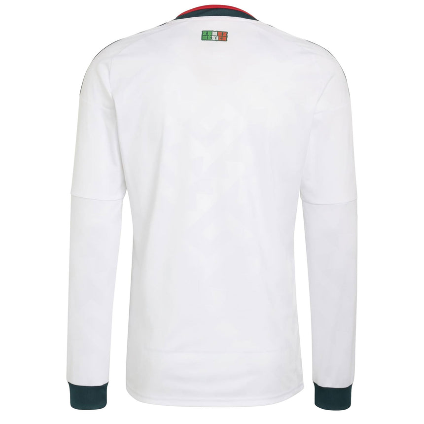 adidas Men's Mexico World Cup 2026 Away Long Sleeve Jersey White Back