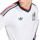 adidas Men's Mexico World Cup 2026 Away Long Sleeve Jersey White Crest