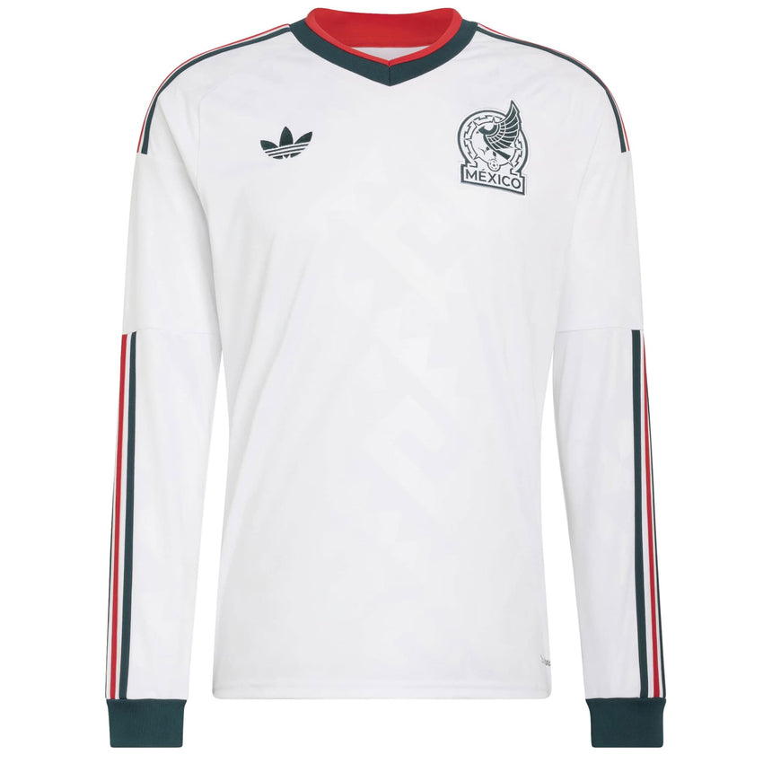 adidas Men's Mexico World Cup 2026 Away Long Sleeve Jersey White Front