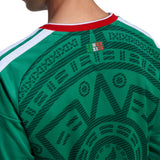 adidas Men's Mexico World Cup 2026 Home Long Sleeve Jersey Green/White Neck