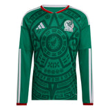 adidas Men's Mexico World Cup 2026 Home Long Sleeve Jersey Green/White