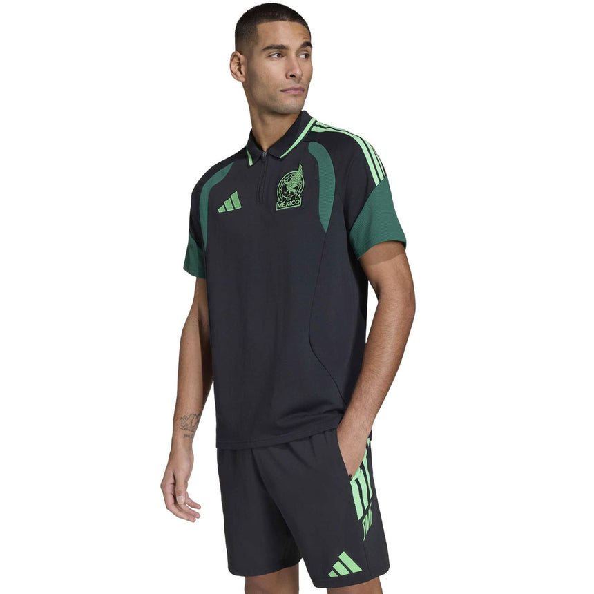 adidas Men's Mexico World Cup 2026 Polo Black/Green Model