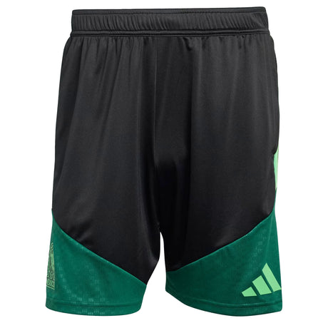 adidas Men's Mexico World Cup 2026 Tiro Training Shorts Black/Green Front