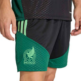 adidas Men's Mexico World Cup 2026 Tiro Training Shorts Black/Green Knee