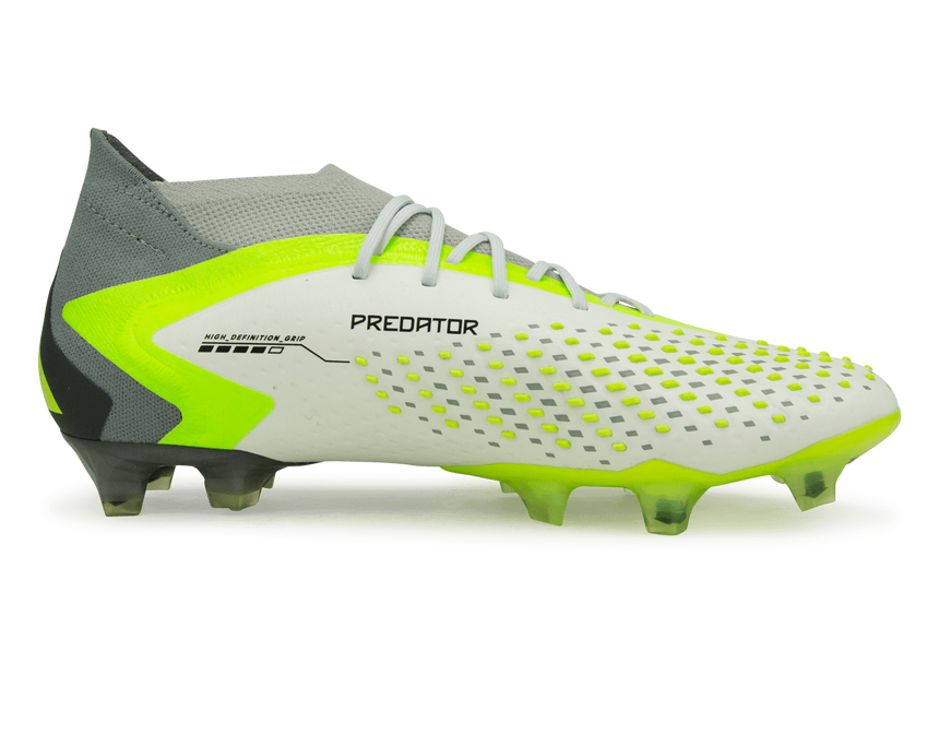 adidas Men's Predator Accuracy.1 FG White/Lucid Lemon Side