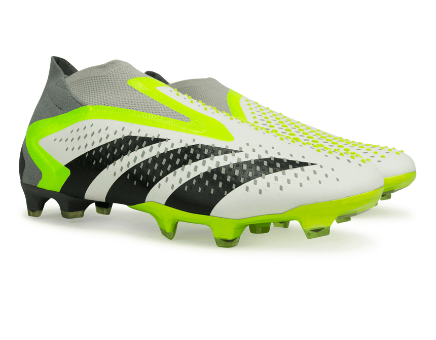 adidas Men's Predator Accuracy+ FG White/Lucid Lemon Together