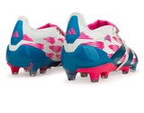 adidas Men's Predator Elite Foldover Tounge FG White/Blue/Pink Rear