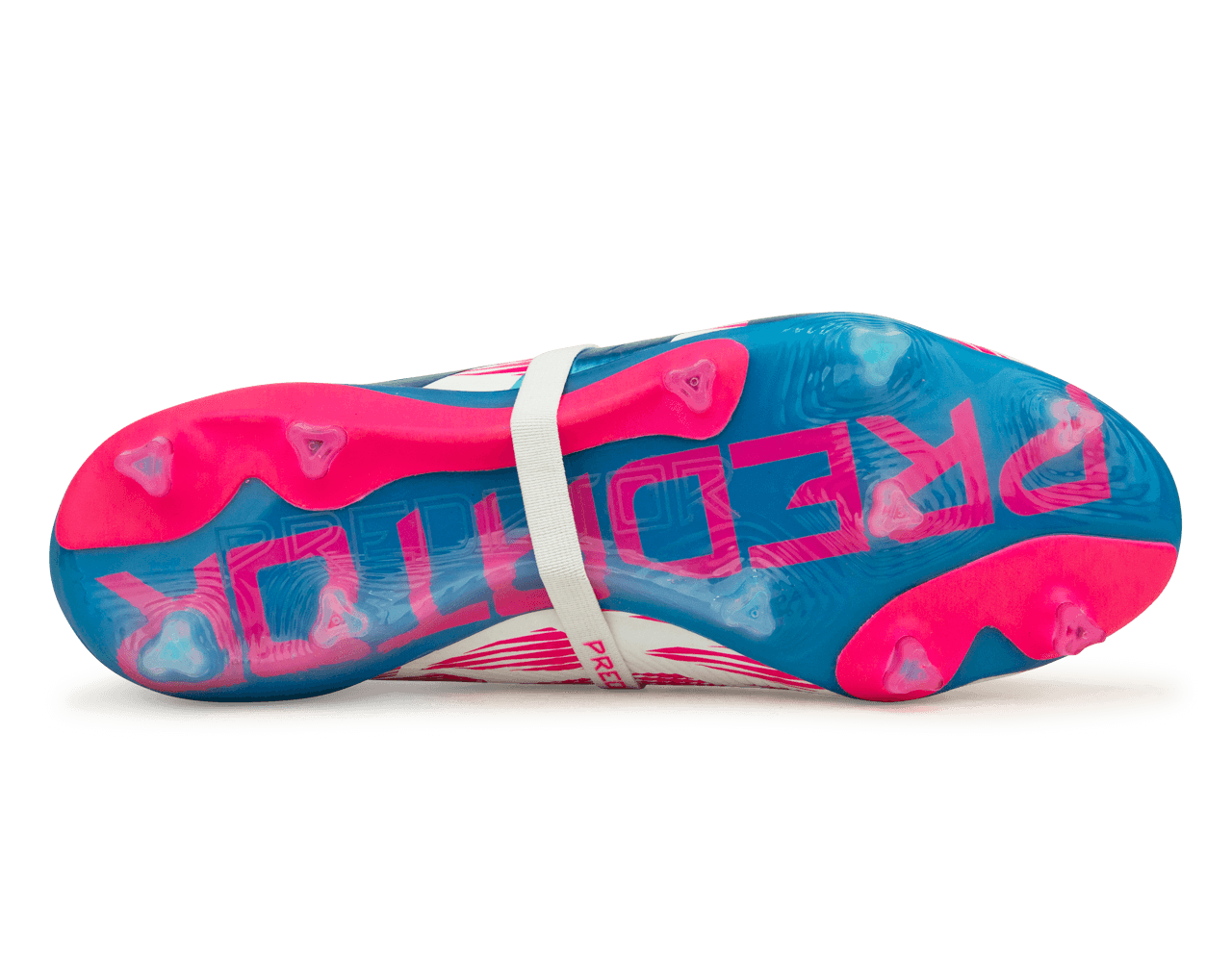 adidas Men's Predator Elite Fold-Over Tongue FG White/Blue/Pink