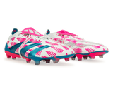 adidas Men's Predator Elite Foldover Tounge FG White/Blue/Pink Together