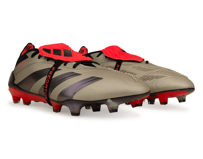 adidas Men's Predator Elite Fold-Over Tongue FG Aura Black/Carbon