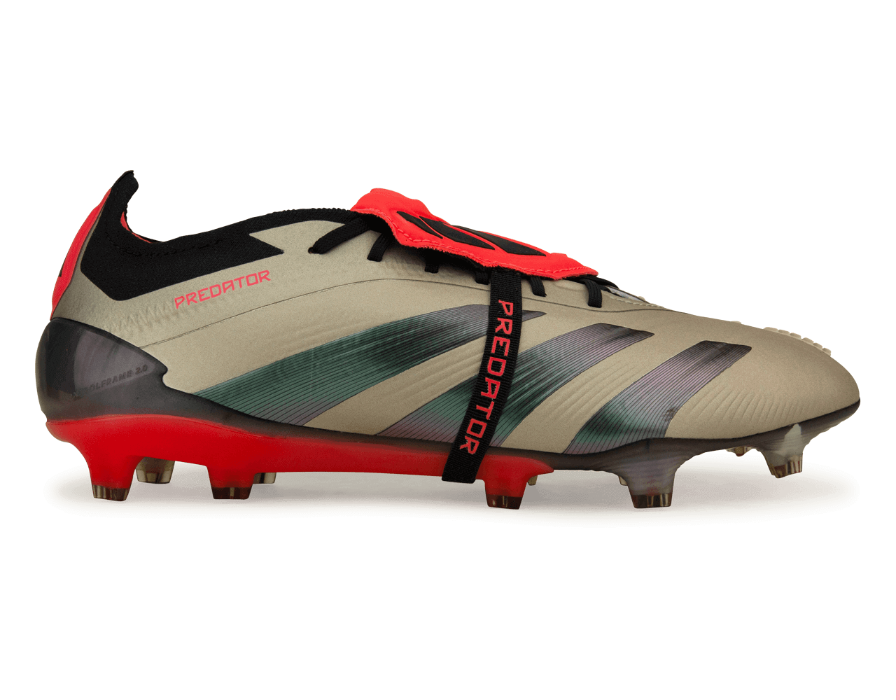 adidas Men's Predator Elite Fold-Over Tongue FG Aura Black/Carbon adidas Men's Predator Elite Fold-Over Tongue FG Aura Black/Carbon