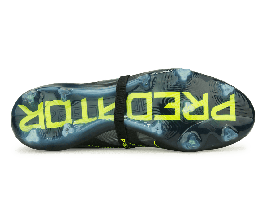 adidas Men's Predator Elite Foldover Tongue FG Black/Green Sole