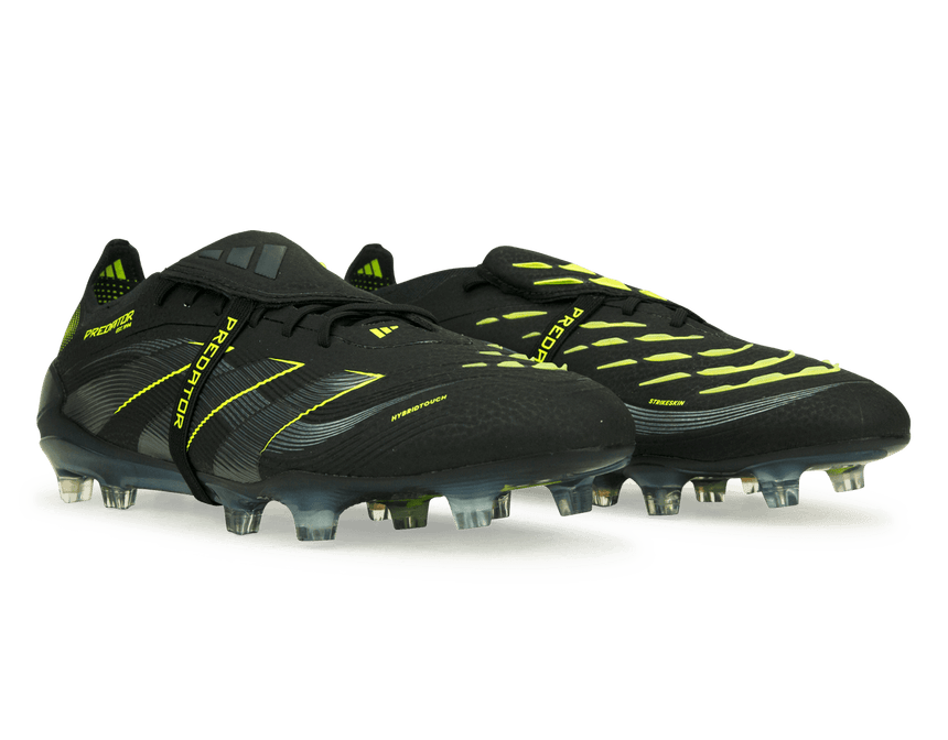 adidas Men's Predator Elite Fold-Over Tongue FG Black/Green