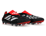 adidas Men's Predator Elite Foldover Tongue FG Black/White/Red Together
