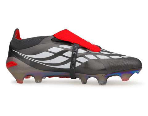 adidas Men's Predator Elite Fold-Over Tongue FG Iron Metallic/Red ...