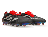adidas Men's Predator Elite Foldover Tongue FG Iron Metallic/Red Together