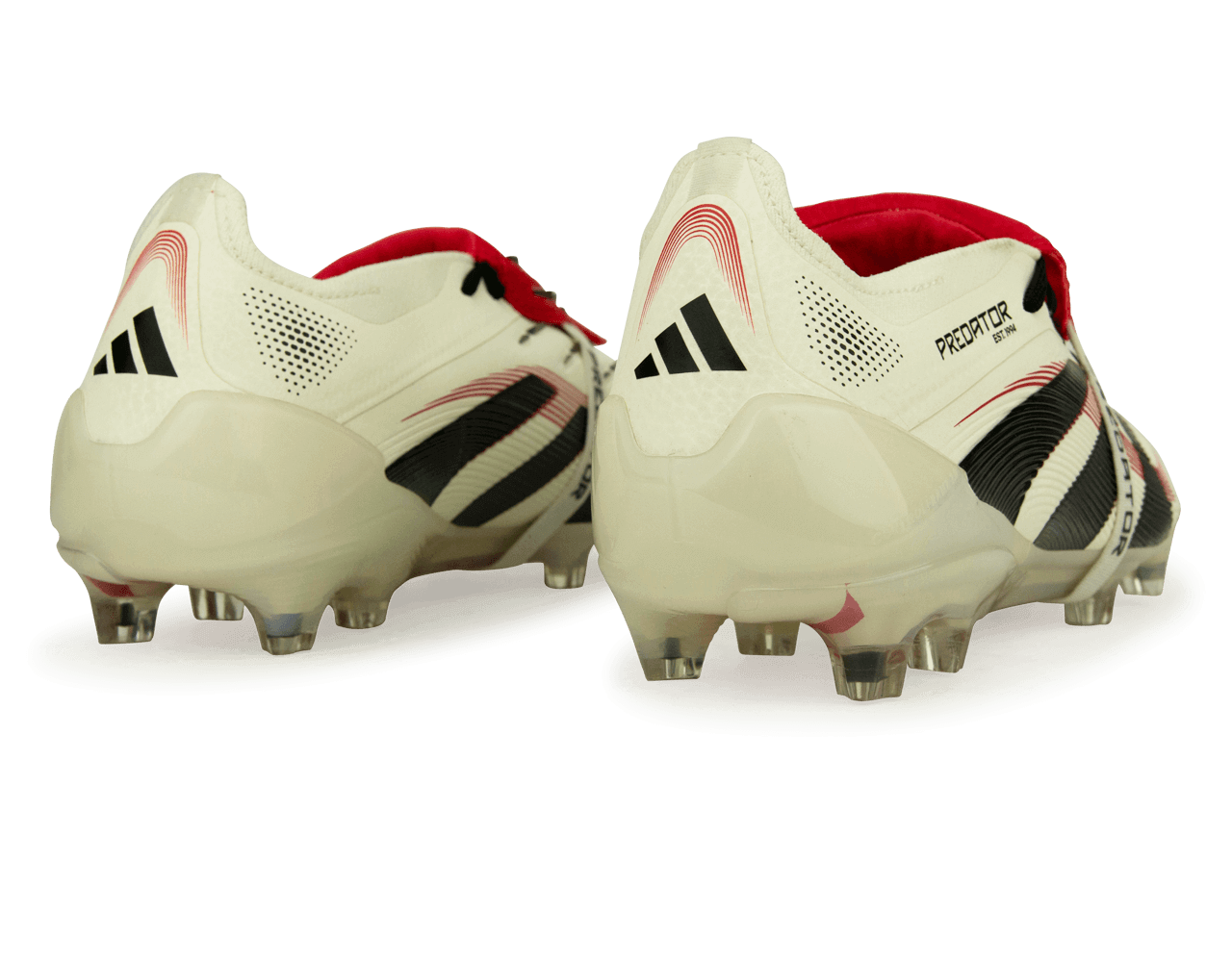 adidas Men's Predator Elite Foldover Tongue FG Off White/Core Black Rear