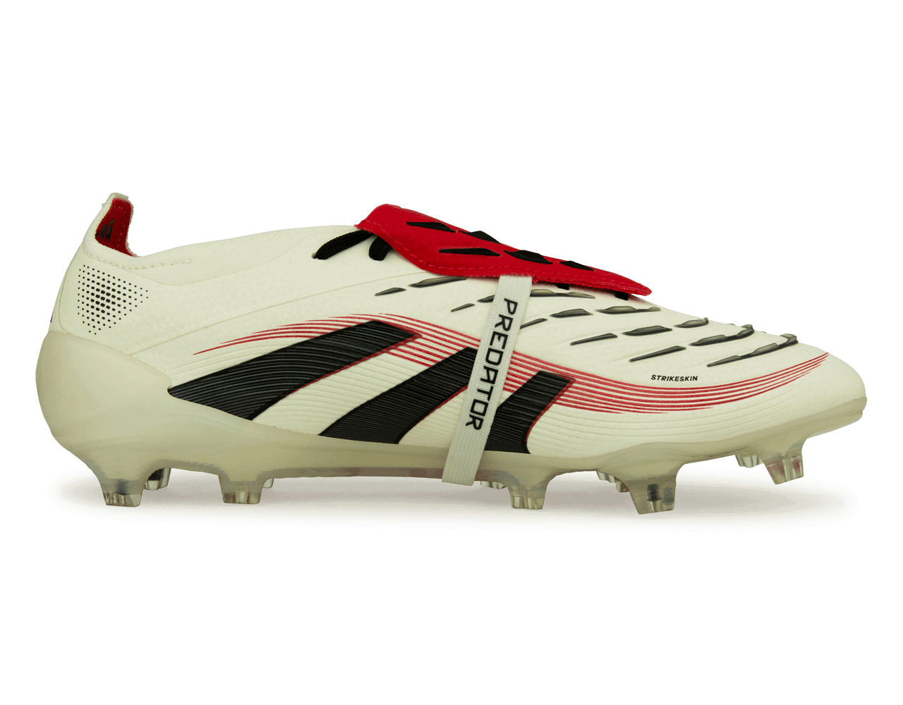 adidas Men's Predator Elite Foldover Tongue FG Off White/Core Black Side