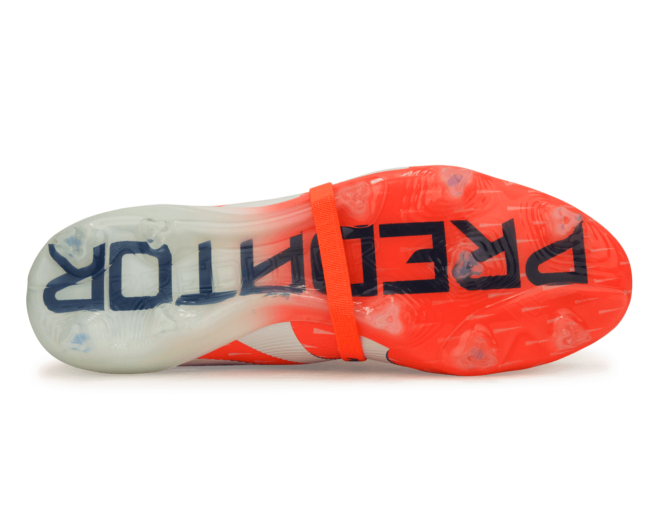 adidas Men's Predator Elite Foldover Tongue FG Orange/Lucid Blue Sole