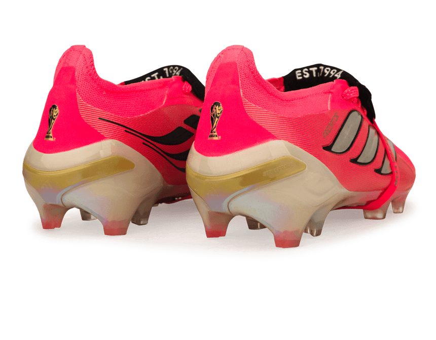 adidas Men's Predator Elite Fold-Over Tongue FG Soccer Cleats Solar Red/Black Heel
