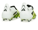 adidas Men's Predator Elite Foldover Tongue FG White/Black/Green Rear