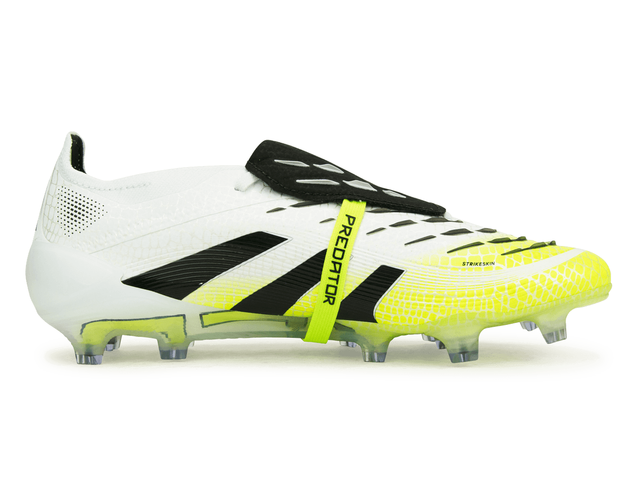adidas Men's Predator Elite Fold-Over Tongue FG White/Black/Green adidas Men's Predator Elite Fold-Over Tongue FG White/Black/Green