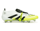 adidas Men's Predator Elite Foldover Tongue FG White/Black/Green Side