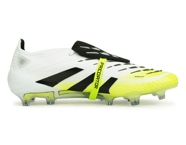 adidas Men's Predator Elite Foldover Tongue FG White/Black/Green ...