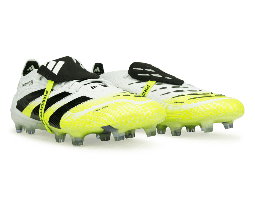 adidas Men's Predator Elite Fold-Over Tongue FG White/Black/Green