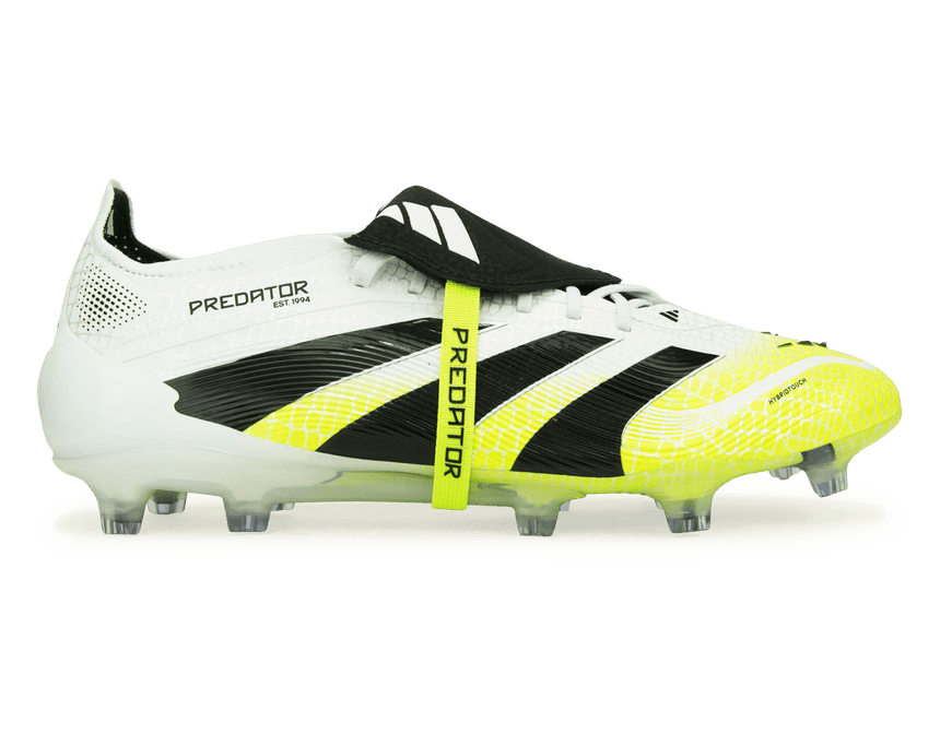 adidas Men's Predator Elite Foldover Tongue FG White/Black/Green