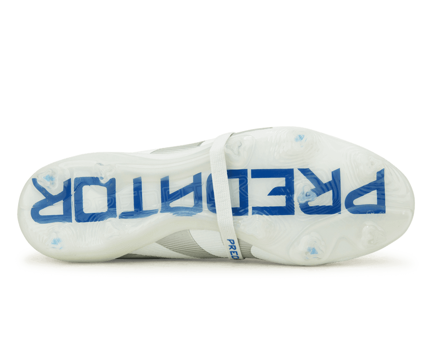 adidas Men's Predator Elite Foldover Tongue FG White/Silver/Royal Sole