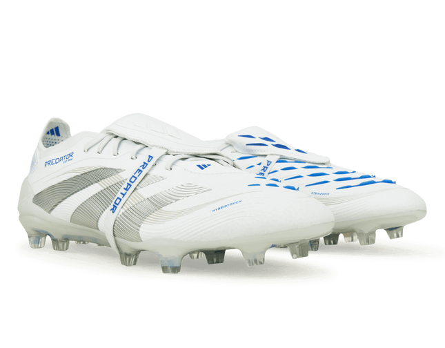 adidas Men's Predator Elite Fold-Over Tongue FG White/Silver/Royal ...