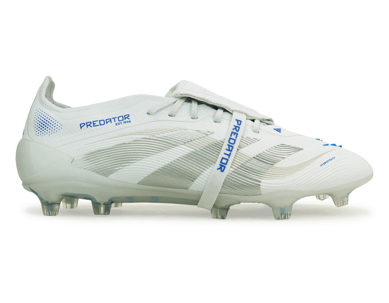 adidas Men's Predator Elite Foldover Tongue FG White/Silver/Royal adidas Men's Predator Elite Foldover Tongue FG White/Silver/Royal
