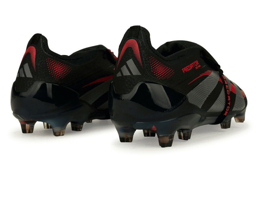 adidas Men's Predator Elite Fold-Over Tongue FG Black/Metallic/Red