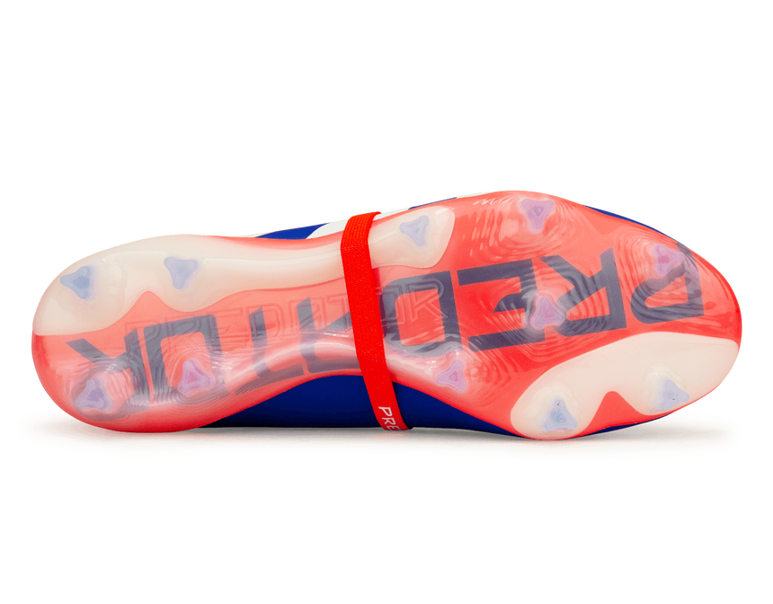 adidas Men's Predator Elite Foldover Tounge FG Lucid Blue/Red Sole