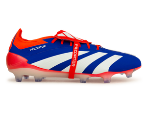 adidas Men's Predator Elite Fold-Over Tongue FG Lucid Blue/Red