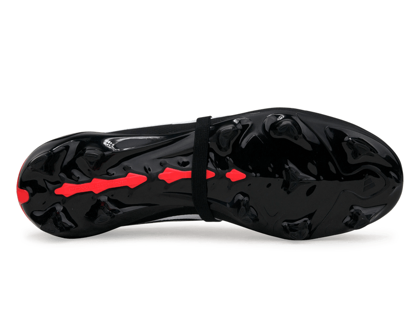adidas Men's Predator League Foldover Tongue FG Black/White/Red Sole