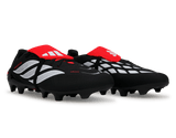 adidas Men's Predator League Foldover Tongue FG Black/White/Red Together