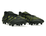 adidas Men's Predator League Foldover Tongue FG/MG Black/Green Together