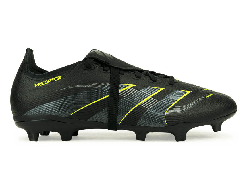 adidas Men's Predator League Fold-Over Tongue FG/MG Black/Green