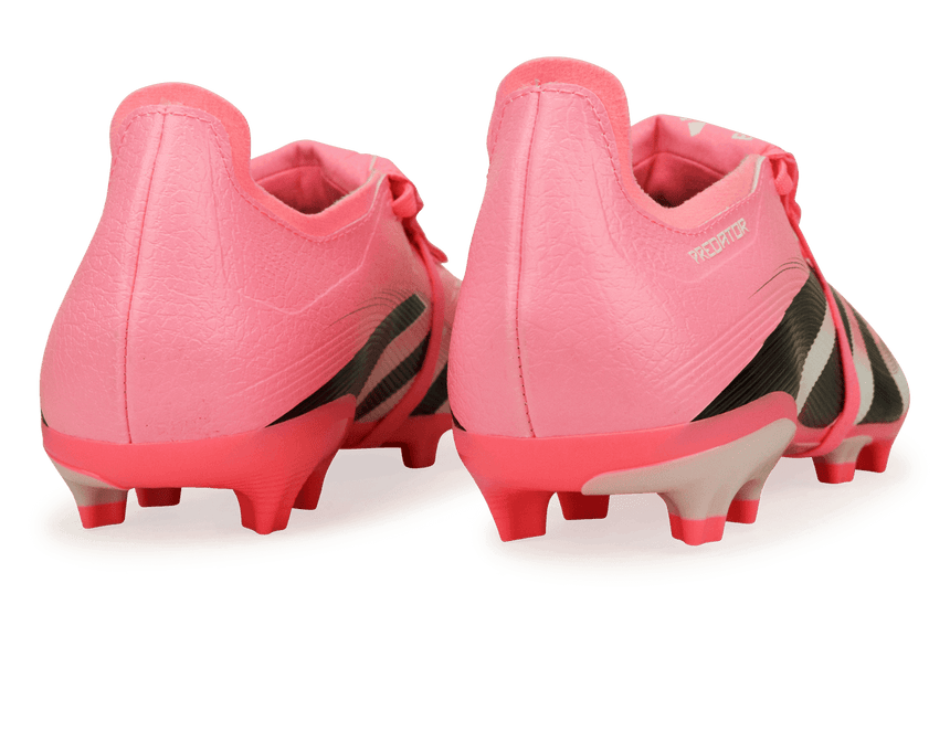 adidas Men's Predator League Foldover Tongue FG/MG Pink/Black/White Rear