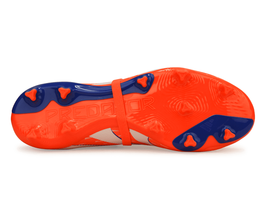 adidas Men's Predator League Foldover Tongue FG/MG Signal Coral/White Sole