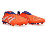adidas Men's Predator League Foldover Tongue FG/MG Signal Coral/White Together