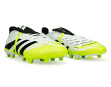 adidas Men's Predator League Foldover Tongue FG/MG White/Black/Green Together