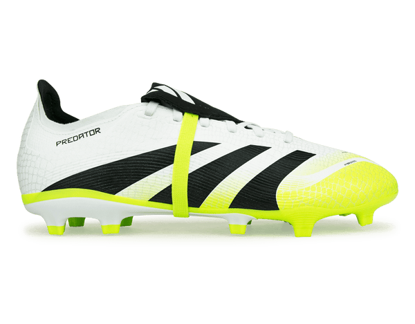 adidas Men's Predator League Fold-Over Tongue FG/MG White/Black