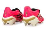 adidas Men's Predator League Fold-Over Tongue FG Soccer Cleats Pink/Black Heel