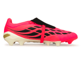 adidas Men's Predator League Fold-Over Tongue FG Soccer Cleats Pink/Black Side