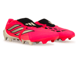 adidas Men's Predator League Fold-Over Tongue FG Soccer Cleats Pink/Black Together